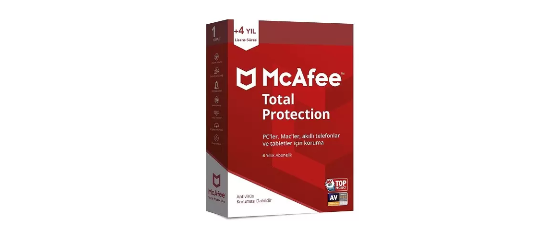 McAfee Total Protection 1 Yıllık /Aylık